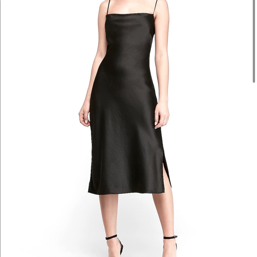 Brand New never been worn Satin Cowl Neck midi Dress.